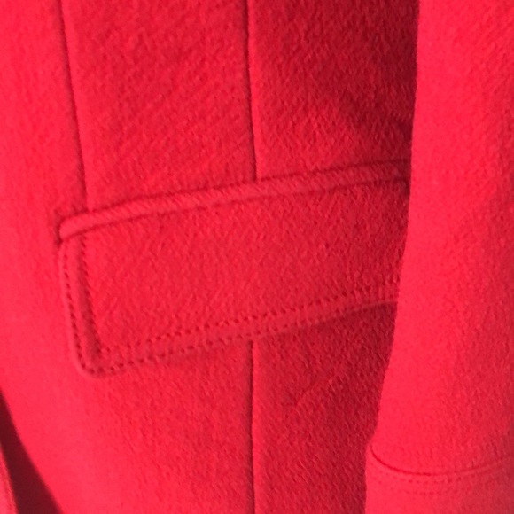 J.Crew Double Cloth wool red coat size 10 - Picture 6 of 16